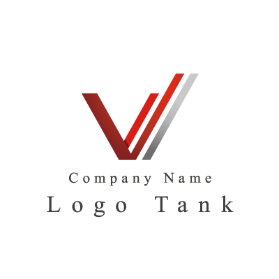 Vの文字と「勝利」をイメージしたロゴ