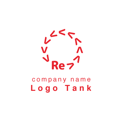 レスポンス（返信）表す「Re」のロゴ