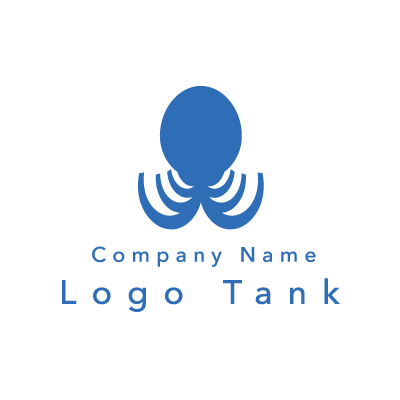 蛸のシルエットのロゴ