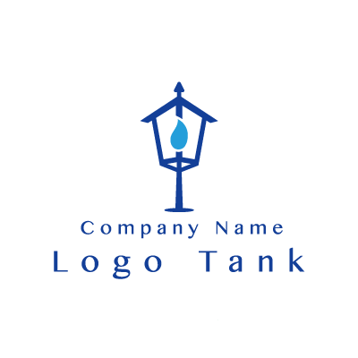 ガス灯をイメージしたロゴ 青 / 知的 / シンプル / クール / 士業 / 税理士 / IT / ロゴ作成 / ロゴマーク / ロゴ / 制作 /,ロゴタンク,ロゴ,ロゴマーク,作成,制作