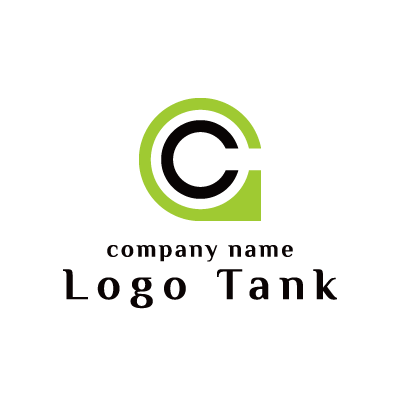 シンプルなCのポイントロゴ