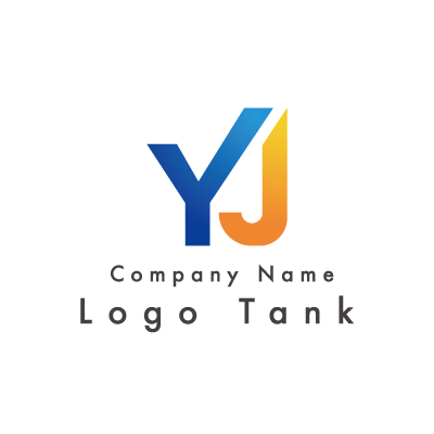 YとJのロゴ Y / J / 青 / シンプル / クール / 建築 / IT / 不動産 / ネット / ロゴ作成 / ロゴマーク / ロゴ / 制作 /,ロゴタンク,ロゴ,ロゴマーク,作成,制作