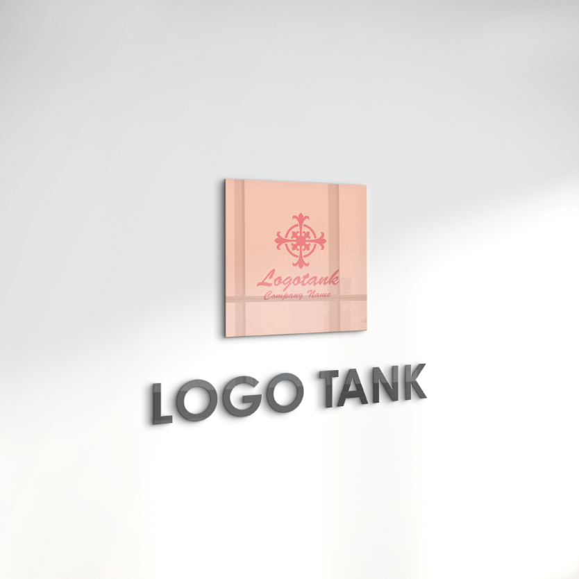 十字マークのロゴ 十字架 / ピンク / アクセサリー / 女の子 / 女子 /,ロゴタンク,ロゴ,ロゴマーク,作成,制作