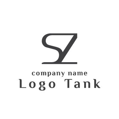 「S」と「Z」のシンプルなロゴ S / Z / シンプル / モダン / クール / バランス / モノクロ / 直線 / 曲線 / ロゴ作成 / ロゴ格安 / 名刺ロゴ / かわいいロゴ /,ロゴタンク,ロゴ,ロゴマーク,作成,制作