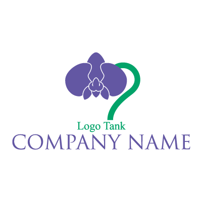 胡蝶蘭のデザインロゴ