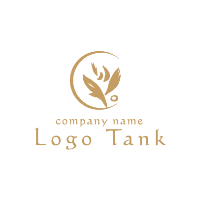 植物のデザインロゴ