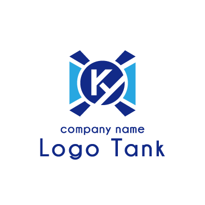 KとYの円のロゴ 未設定,ロゴタンク,ロゴ,ロゴマーク,作成,制作
