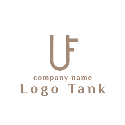 試験管のロゴ U / u / F / f / アパレル / 上品 / 上質 / マーク / イニシャル / アルファベット / ロゴマーク / ロゴ / ロゴ制作 / 作成 /,ロゴタンク,ロゴ,ロゴマーク,作成,制作