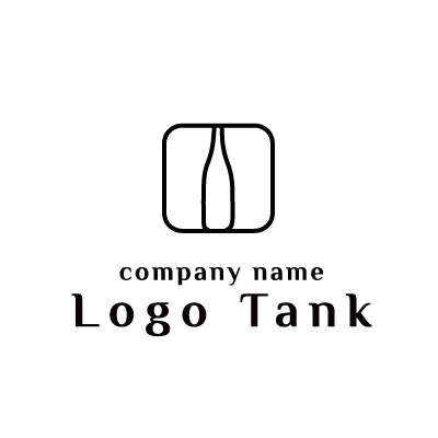一升瓶のロゴ