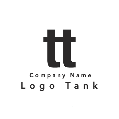 tが連なったロゴ t / 単色 / シンプル / モダン / IT / ネット / ショップ / ロゴ作成 / ロゴマーク / ロゴ / 制作 /,ロゴタンク,ロゴ,ロゴマーク,作成,制作