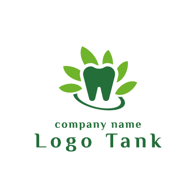 歯と葉のロゴ