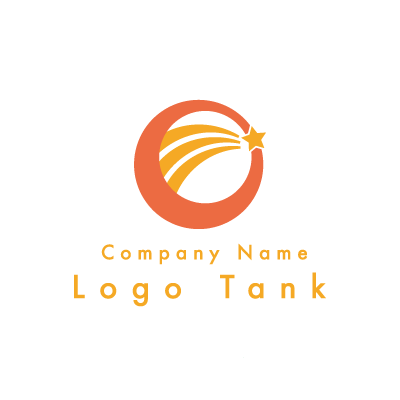 光を照らすロゴ オレンジ / 黄色 / 光 / シンプル / ポップ / クリニック / IT / 教育 / ロゴ作成 / ロゴマーク / ロゴ / 制作 /,ロゴタンク,ロゴ,ロゴマーク,作成,制作