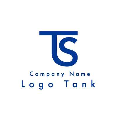 TとSのロゴ 青 / T / S / シンプル / 建築 / 製造 / IT / ロゴ作成 / ロゴマーク / ロゴ / 制作 /,ロゴタンク,ロゴ,ロゴマーク,作成,制作