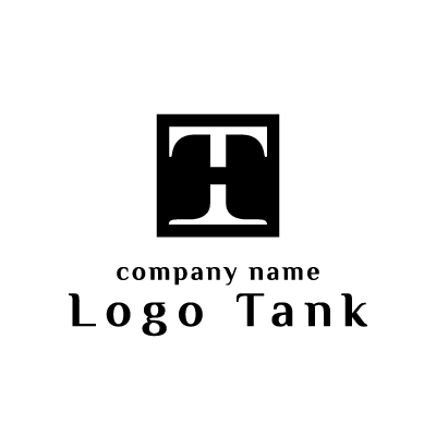 Tの文字のロゴ
