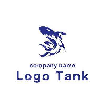サメのロゴマーク  サメ / 鮫 / 生き物 / 動物 / 海 / アニマルクリニック / 魚 / ロゴ / ロゴデザイン / ロゴ制作 / 会社のロゴ / 格安ロゴ / 企業ロゴ / 動物ロゴ /,ロゴタンク,ロゴ,ロゴマーク,作成,制作