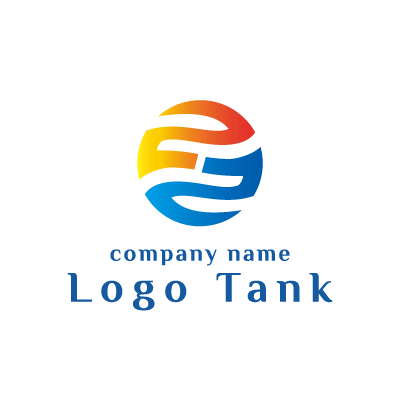 ２色のグラデーションのロゴ 未設定,ロゴタンク,ロゴ,ロゴマーク,作成,制作