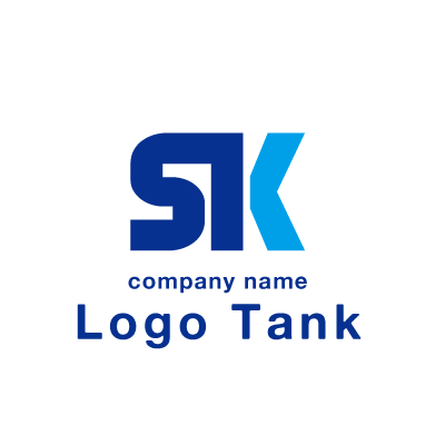 二色の「SK」のロゴマーク