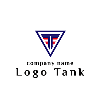 アメリカンなTのロゴ 未設定,ロゴタンク,ロゴ,ロゴマーク,作成,制作