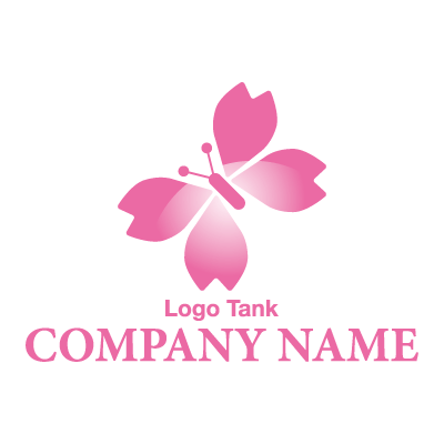 桜の蝶のロゴマーク