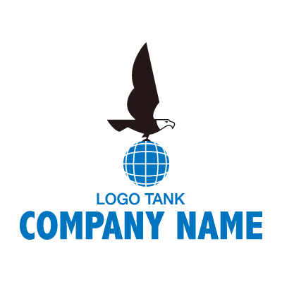 鷲のロゴマーク 鷲 / グローバル / 貿易 / 海外 / 世界 / 地球 / 鳥 /,ロゴタンク,ロゴ,ロゴマーク,作成,制作