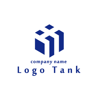立体的なデザインのロゴ