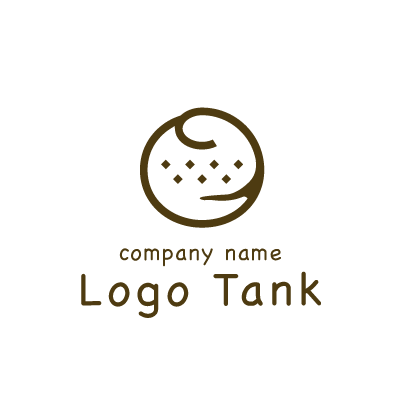 和風のロゴ 茶色 / ブラウン / 単色 / シンプル / モダン / 和風 / フード / 飲食店 / ショップ / 店舗 / ロゴ / ロゴマーク / ロゴ制作 / 作成 /,ロゴタンク,ロゴ,ロゴマーク,作成,制作