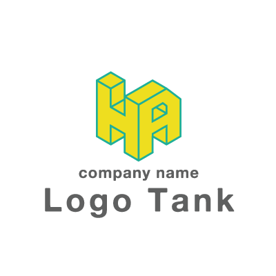 3DのHAのロゴ flame / クリエイティブ / 建築 / 教育 / ロゴマーク / ロゴ / ロゴ制作 / 作成 /,ロゴタンク,ロゴ,ロゴマーク,作成,制作