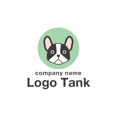 フレンチブルドッグのロゴ 犬 / ドッグ / ペット /,ロゴタンク,ロゴ,ロゴマーク,作成,制作