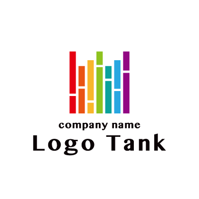 色彩豊かな色で表現されているロゴ