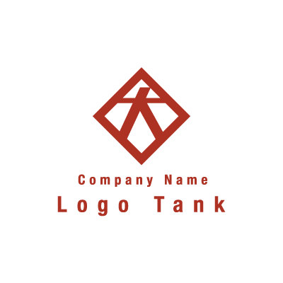 漢字の「大」のロゴ 大 / 赤 / シンプル / モダン / 建築 / 建設 / 製造 / IT /,ロゴタンク,ロゴ,ロゴマーク,作成,制作