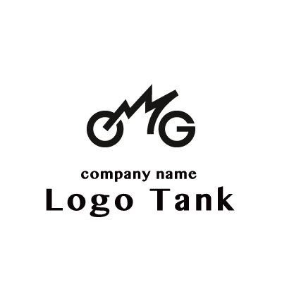 OМGと二輪車をモチーフにしたロゴ