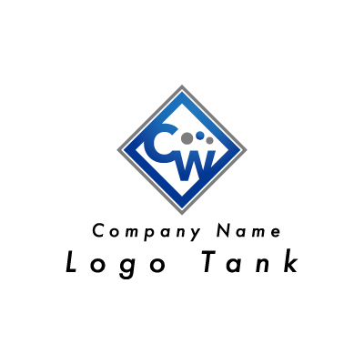CとWのロゴ C / W / 家紋 / シンプル / 和風 / IT / ネット / 製造 / flame / ベンチャー /,ロゴタンク,ロゴ,ロゴマーク,作成,制作