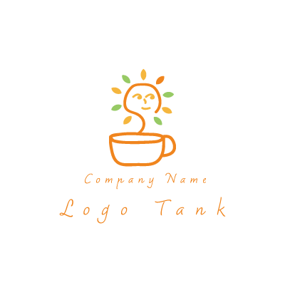 手書き風のカフェのロゴ