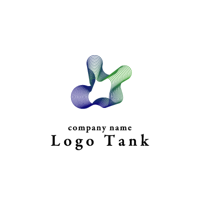 グラフィックアートのロゴ ネイビー / グリーン / 紺 / 緑 / グラデーション / ブラック / 黒 / 立体的 / IT / 教育 / デザイン / ポップ / シンプル / モダン / アート / イマジネーション / flame /,ロゴタンク,ロゴ,ロゴマーク,作成,制作