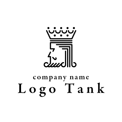 シンプルなキングのロゴ