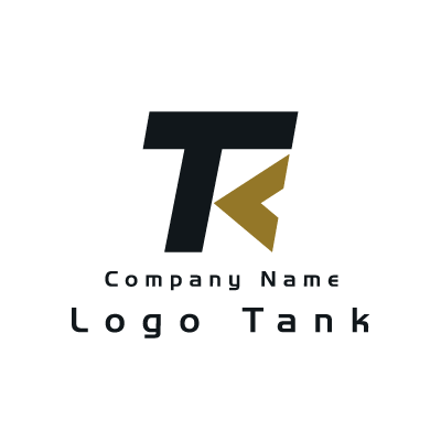 TとKのロゴ T / K / 黒 / シンプル / フラット / 建築 / 建設 / 製造 / IT / flame /,ロゴタンク,ロゴ,ロゴマーク,作成,制作