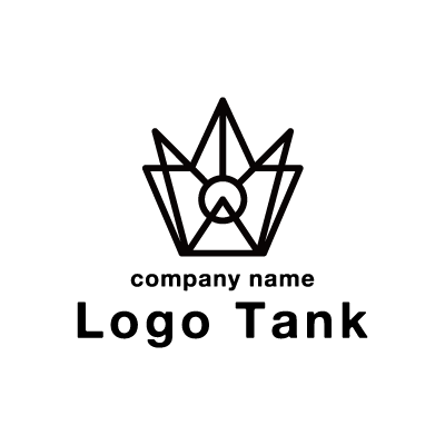 王冠をスタイリッシュに表現したロゴ