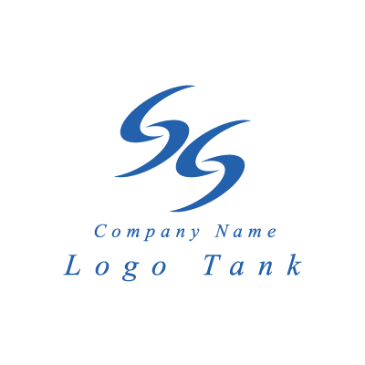 SSのロゴ S / 青 / シンプル / スピード / シャープ / 建築 / 建設 / 製造 / IT / 士業 /,ロゴタンク,ロゴ,ロゴマーク,作成,制作