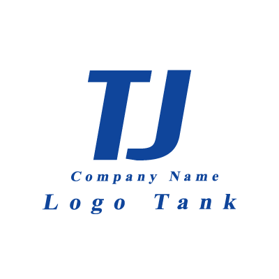 シンプルなTとJのロゴ T / J / 青 / シンプル / クール / 建築 / 不動産 / IT / 製造 / 建設 / 士業 /,ロゴタンク,ロゴ,ロゴマーク,作成,制作