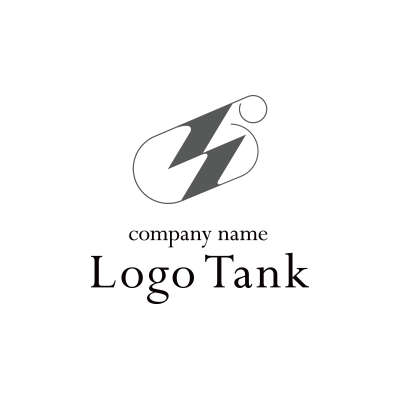 ゼムクリップをデザイン化したロゴ