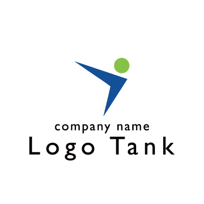 フライング人のロゴ IT / ネットサービス / ベンチャー / クリエイティブ / 教育 / 保険 / 士業 /,ロゴタンク,ロゴ,ロゴマーク,作成,制作