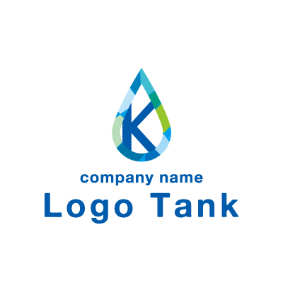 Kと水がモチーフのロゴ 