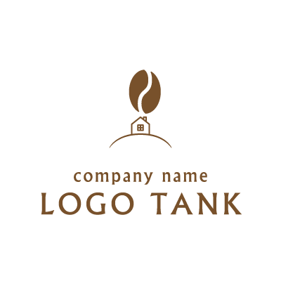 コーヒー豆を煙に見立てたロゴ コーヒー豆 / 煙 / 焙煎 / coffee / house / カフェ /,ロゴタンク,ロゴ,ロゴマーク,作成,制作