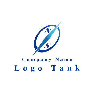 羅針盤のロゴ N / S / クール / シンプル / 建築 / 建設 / 製造 / IT / 擬人化 / ネット / flame /,ロゴタンク,ロゴ,ロゴマーク,作成,制作