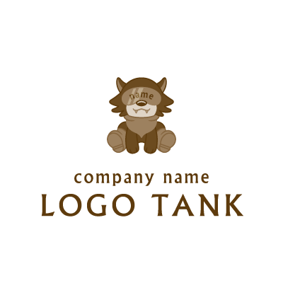 かわいらしいオオカミのロゴ リフォーム会社 / 子ども / スカーフ / かわいい / おもちゃ /,ロゴタンク,ロゴ,ロゴマーク,作成,制作