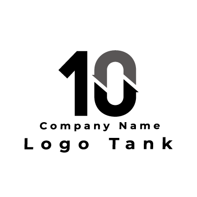 10のロゴ 数字 / シンプル / モダン / クリニック / 建築 / 建設 / 不動産 / IT / 擬人化 / ネット / flame /,ロゴタンク,ロゴ,ロゴマーク,作成,制作
