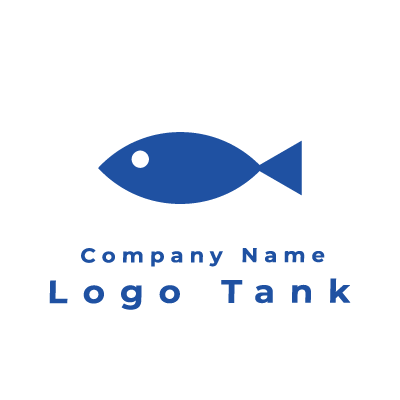 シンプルな魚 魚 / 青 / シンプル / クリニック / ショップ / 飲食 / IT / 擬人化 / ネット / flame /,ロゴタンク,ロゴ,ロゴマーク,作成,制作