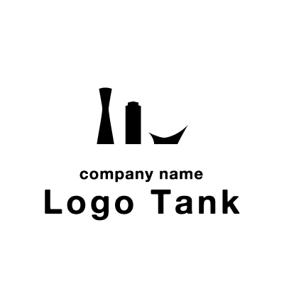 陶器・容器のシルエットのロゴ