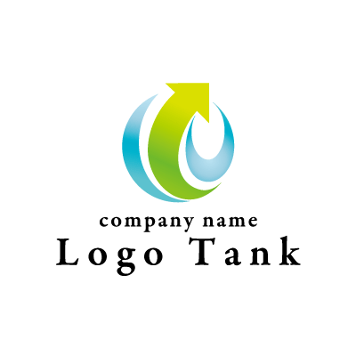 植物と水をイメージのロゴ