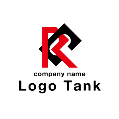 RとCのロゴ アルファベット / 文字 / R / C / 赤 / 黒 / シンプル / 曲線 / 直線 / ロゴ / ロゴマーク / ロゴ制作 / ロゴデザイン /,ロゴタンク,ロゴ,ロゴマーク,作成,制作